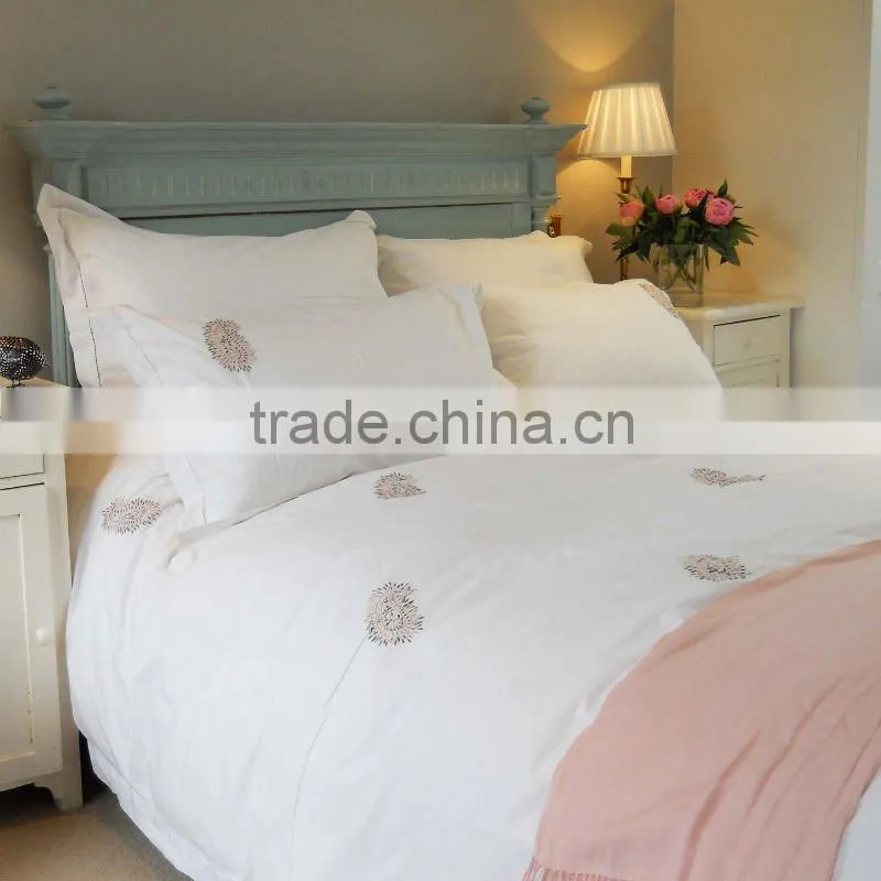 hand hemstitch bed sheet