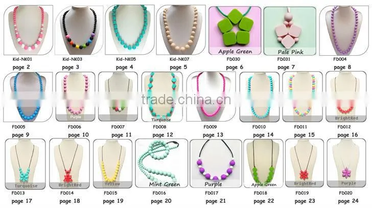 Silicone Teething Beads For Jewelry/FDA Baby Chew Beads BPA Free Food Grade Silicone Teething Beads