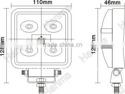 GuangZhou 2013 new!!!commercial electric led work light,12v led work light,led tractor working lights.IP67,CE,Rohs,EM