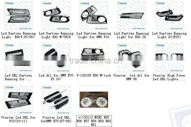 Super bright Daylight guide design LED Daytime Running lights/ Rally light for All Mini cars