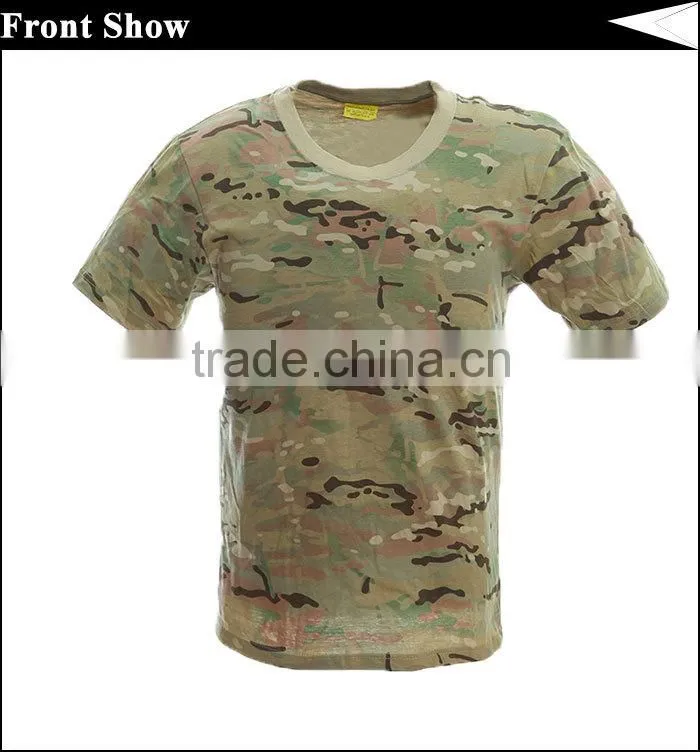100 cotton combat t shirt multicam for man