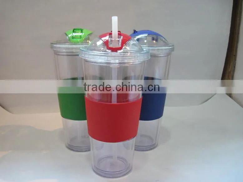 Silicone Sleeve Insulated Food Grade Standard Reusable Plastic Bottles