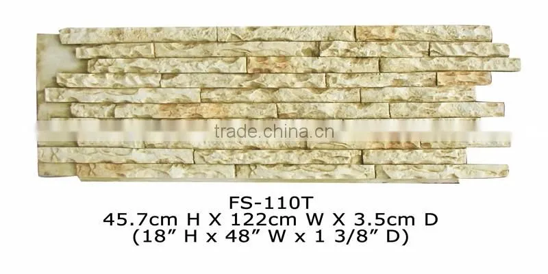 Good price high quality beautiful decorative polyurethane stone panel
