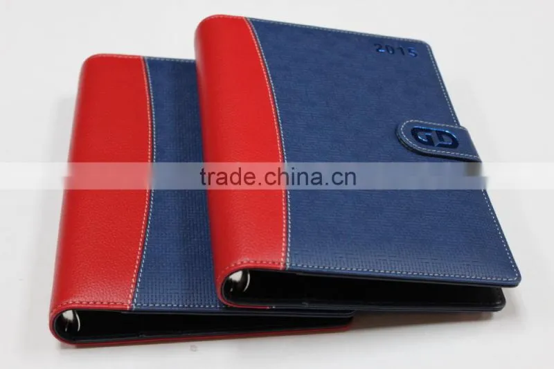 fashional loose-leaf pu leather notebook ,loose-leaf leather notebook cover