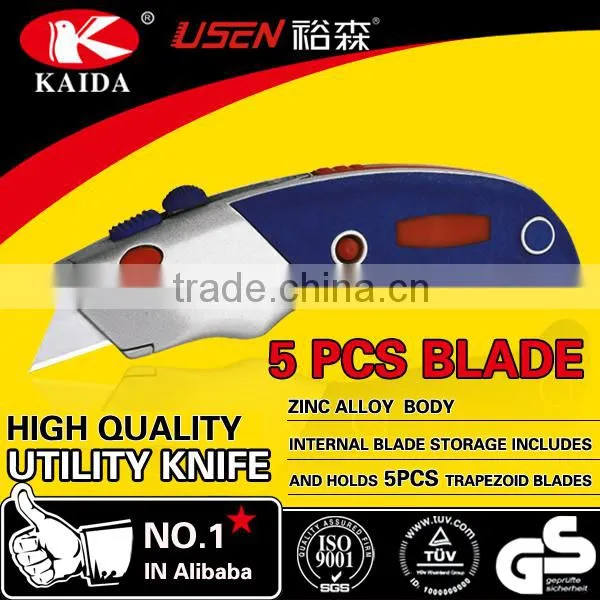 Heavy Duty wallpaper tool knife With 5 PCS extra Blades
