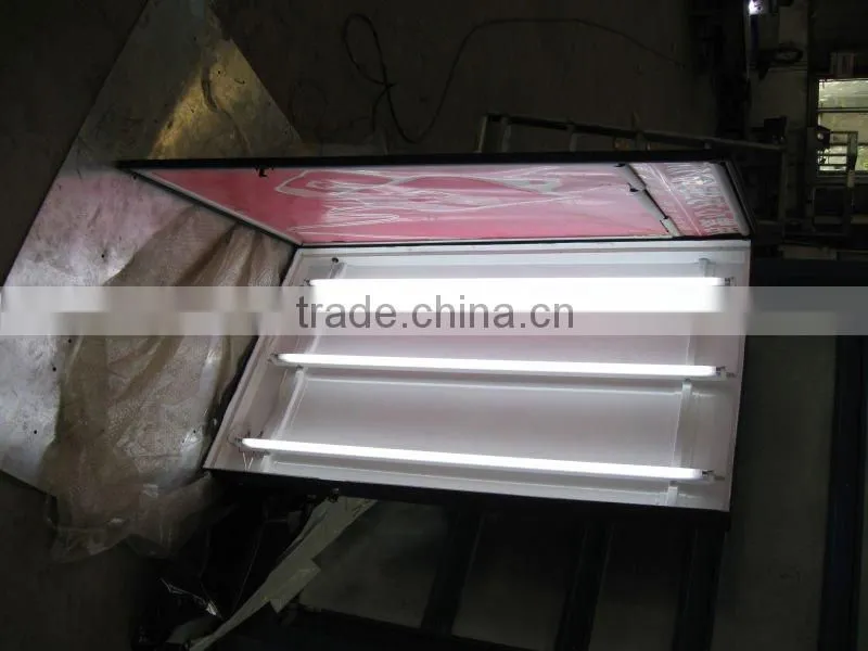 prefab scrolling advertising light box with stand/prefab outdoor advertising light box with stand/scrolling poster display