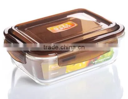Glass food storage container 1000ml