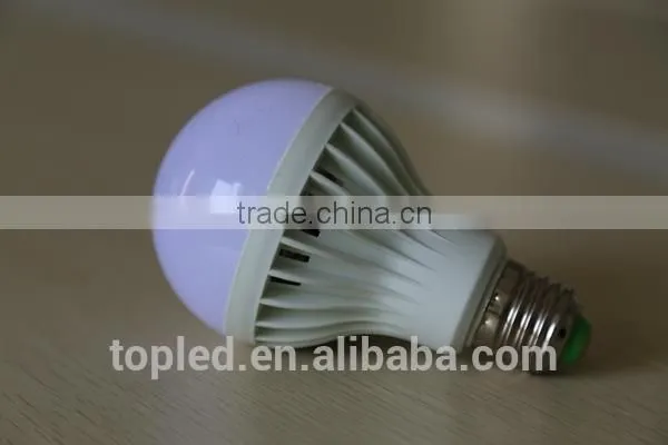 2015 7W milky white unique designed smd e27 led bulb
