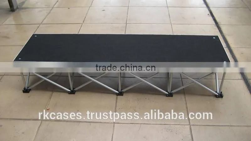 outdoor and strong stage systems with non-slip finish material on sale