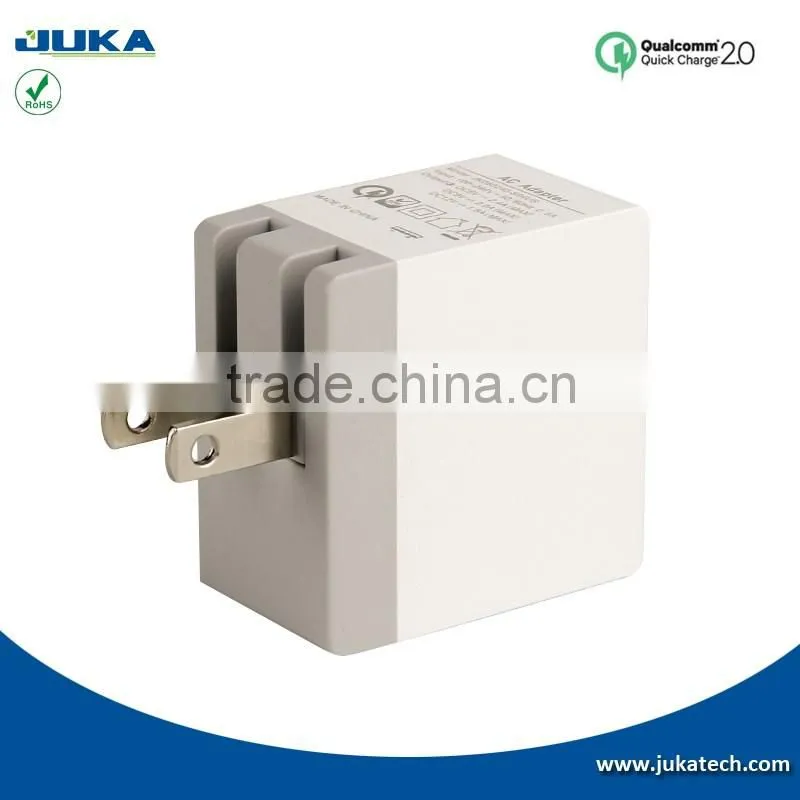 universal mobile phone travel charger with qualcomm quick charge 3.0 technology