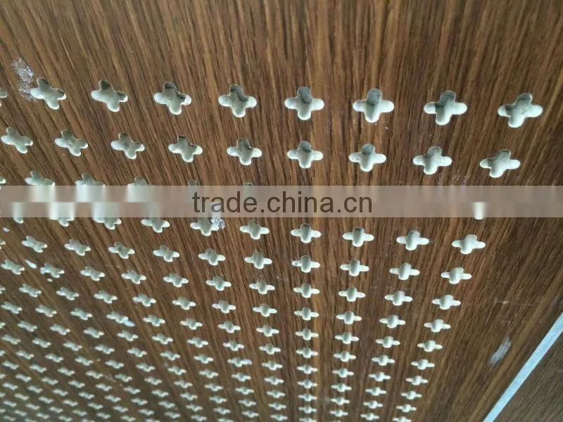 acoustic gypsum ceiling board with 2015 cross hole