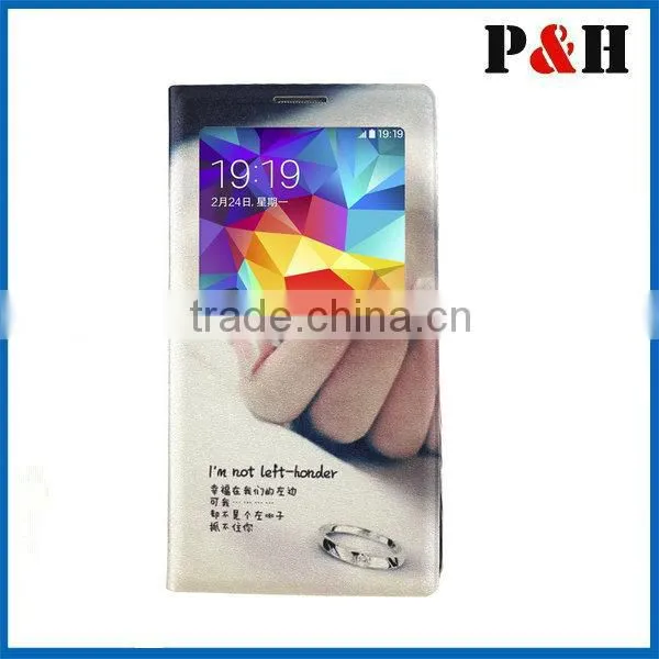 Ultra slim case printing case for samsung note 4 with window