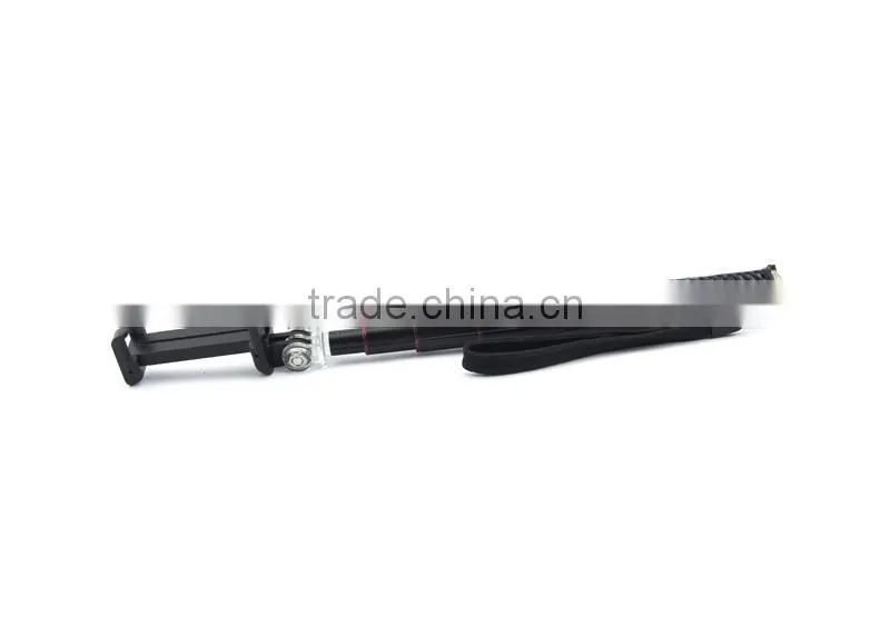 2015 wholesale monopod selfie stick with leather handle from Lontion