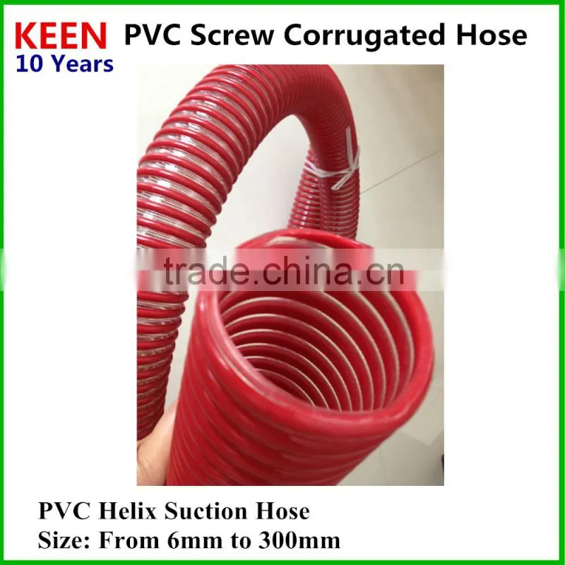 PVC Plastic Spiral Reinforced Suction Water Garden Pipe Hose