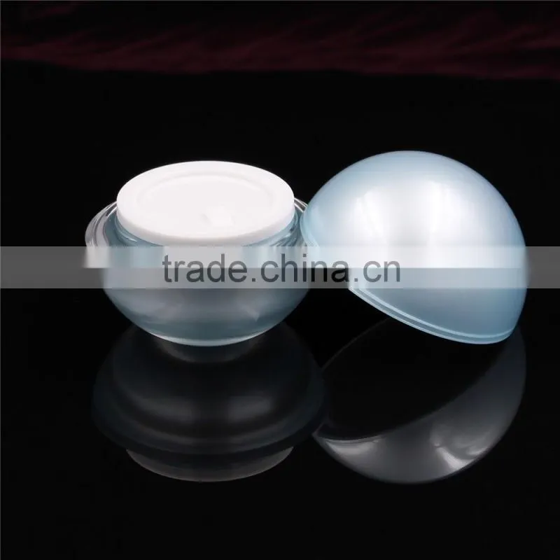 wholesale acrylic 30g round ball skin care cream jar