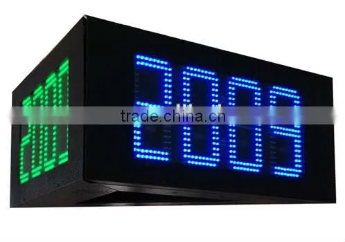 led digital clock & temperature display, wireless LED displays & digital clocks with GPS function,custom size led digital clock