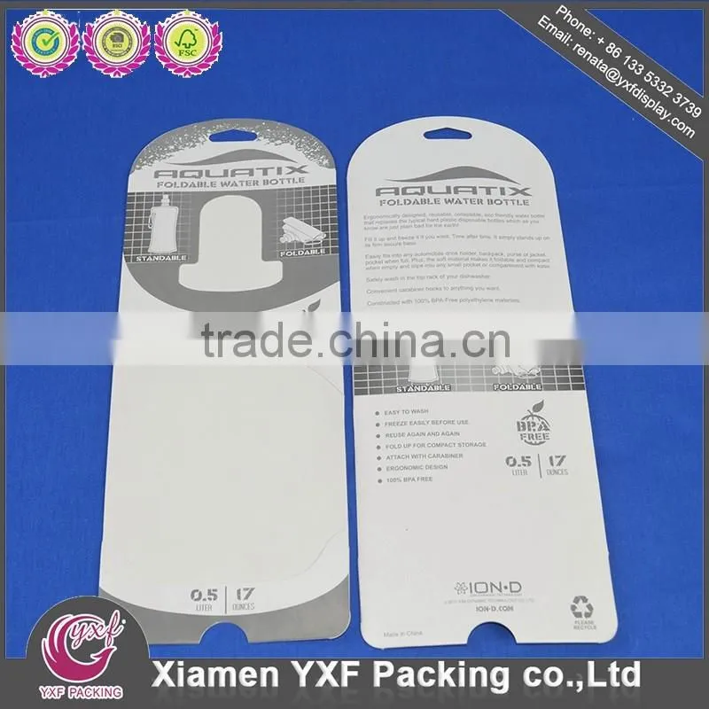 Paper backing card for packing