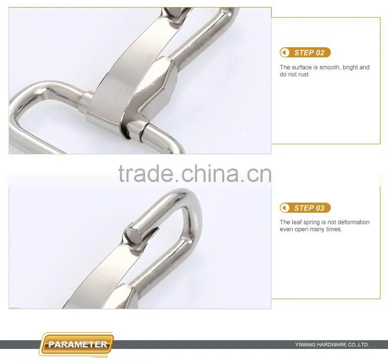 Metal snap hook/ bag buckle for handbag leather bag