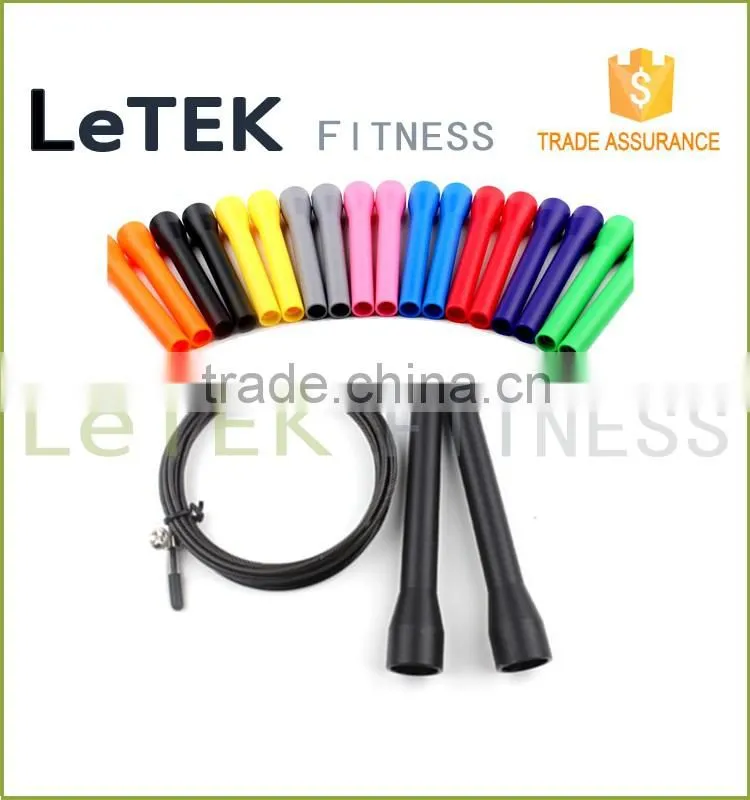 Jump Rope - Crossfit, MMA, Boxing Lightweight Long Ballistic Handles, Adjustable Length Cable and Dual Bearings - 100% Lifetime