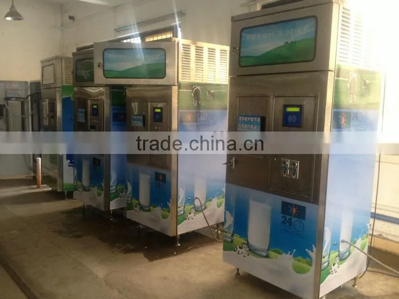 Hot Sale coin operated automatic fresh milk vending machine with cooling system