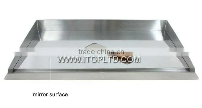 gas griddle with CE commercial induction griddle