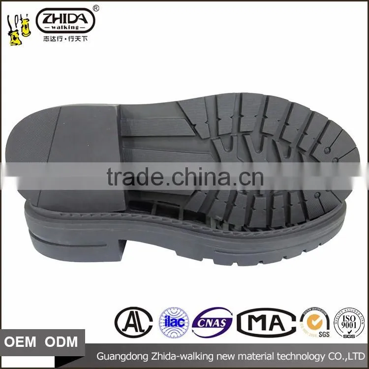 Fashion rubber material shoe soles for men with customized size