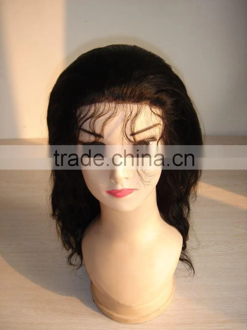 Hot Sell Indian Human Hair Front Lace Wig Made In China