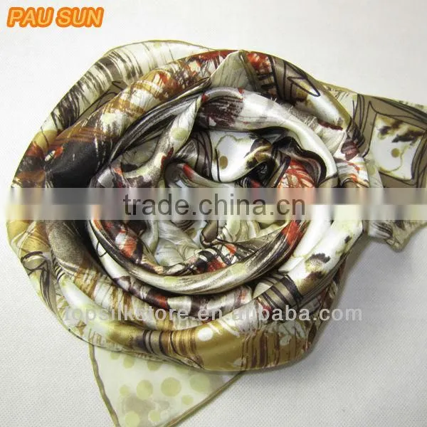 Test!!2014 fashion customized twill silk scarf