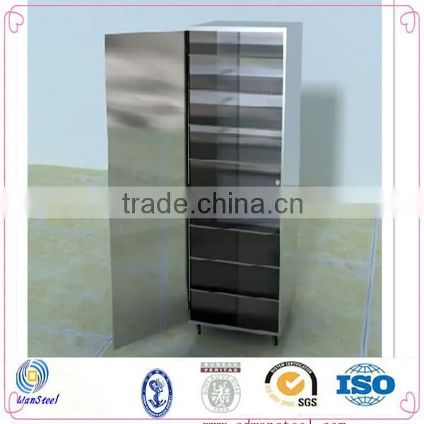 16-tier stainless steel food trolley