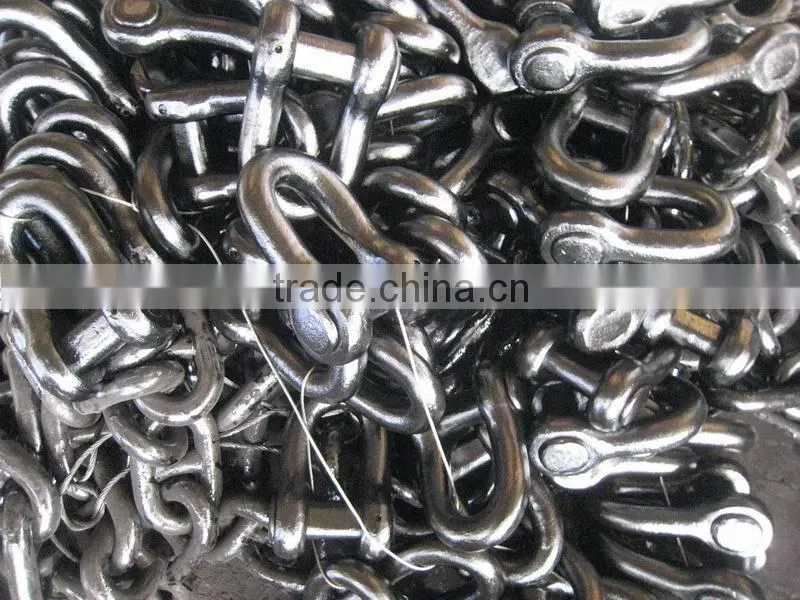 U2 black painted anchor shackle
