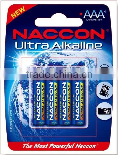 1.5v am4 lr03 aaa alkaline battery for mp3 player..465jh