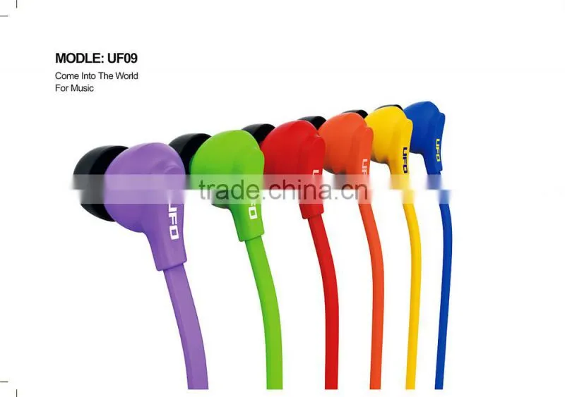 factory supply cheap earphone with MIC and volume control