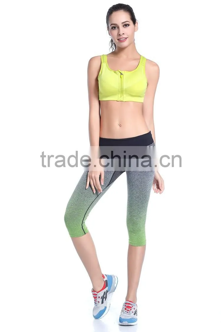 Women bady shaper pants,female slimming sport short pants, The gradient color pants WA22