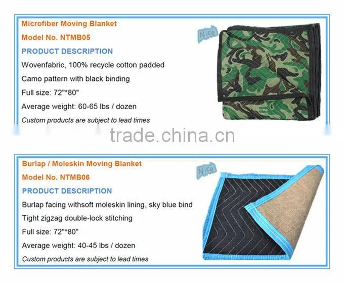72''*80'' Camo Moving Blanket/Storage Pad
