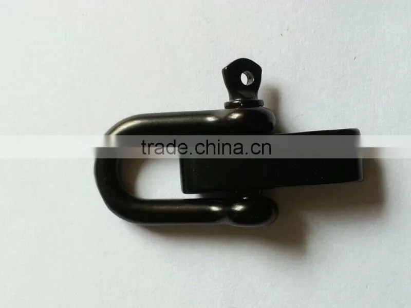 304 grade stainless steel black adjustable D shackle