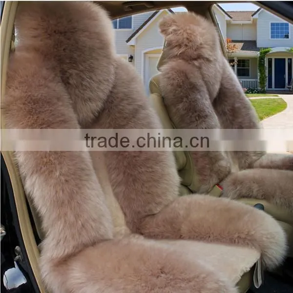 Elegant Purple Sheepskin Fur Car Seat Covers