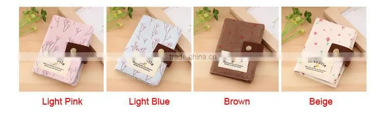 Floral Credit ID Card Wallet Purse Holder Pouch Coin Bag