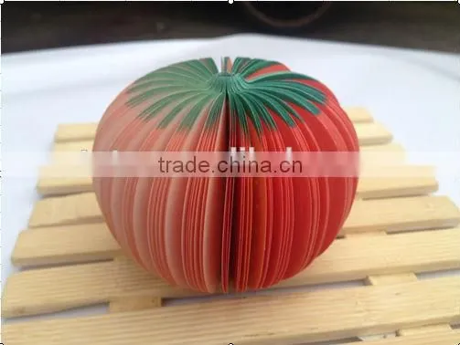 New design 3D fruit sticky note tomato sticky note & memo pad
