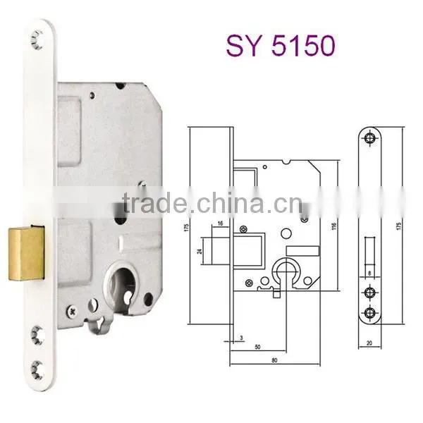 Iron and face locks for iron doors