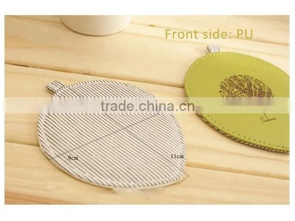 13001 Pure and fresh leather coaster set