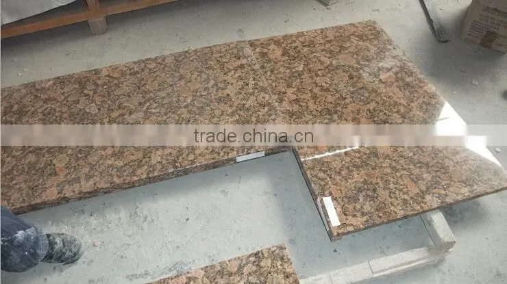China modern and charming giallo fiorito granite countertop