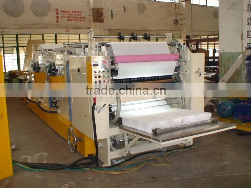 Neatly Folded Tissue Paper Embossing Machine