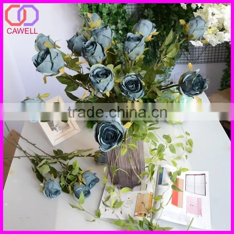 cheap silk peach rose artificial flower manufacturer