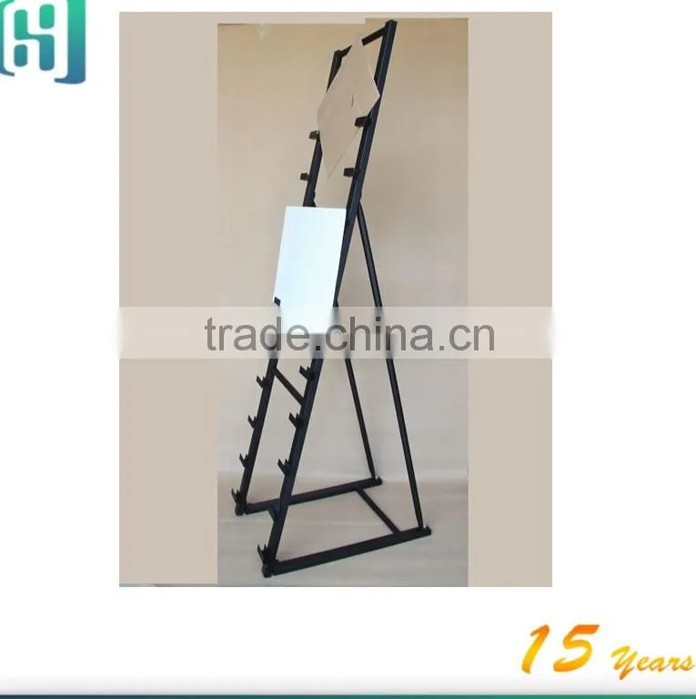 wholesale metal floor low price ceramic tiles exhibition display rack HSX-S0265