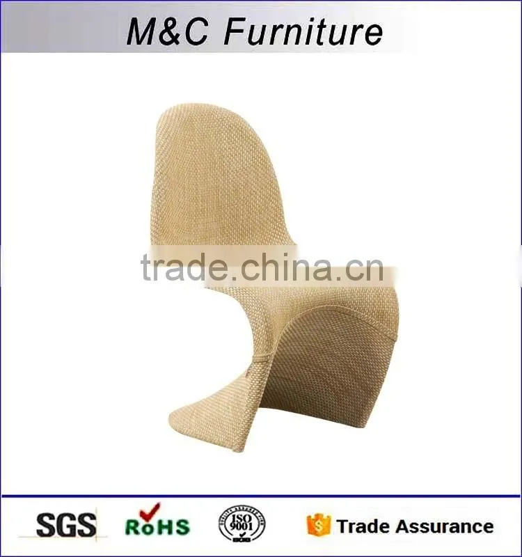 Simple bright color outdoor rattan bar chair