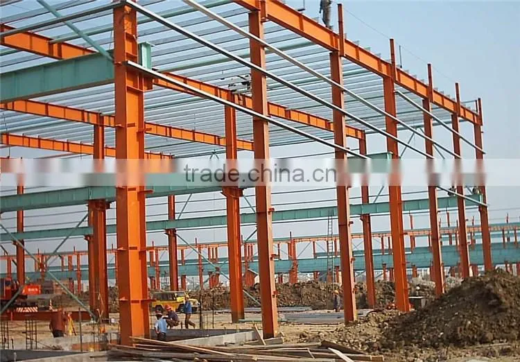 Standard steel structure garage car exhibition hall