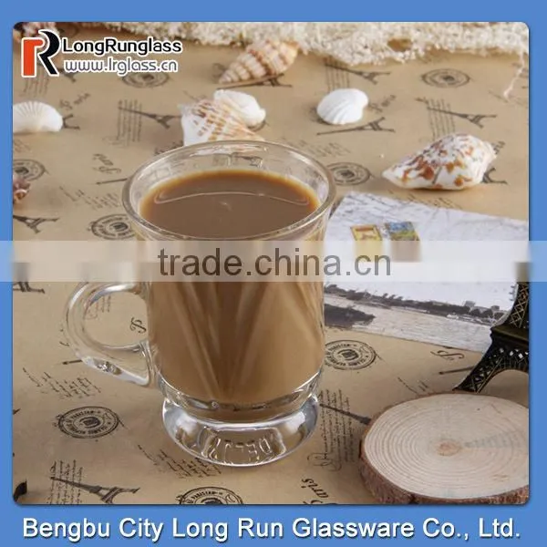 LongRun 5.5oz Carved Frosted attractive and durable mug tea cup with handle wholesale