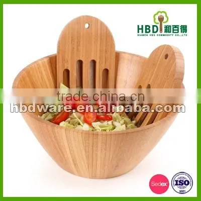 Bamboo salad bowl , salad bowl set