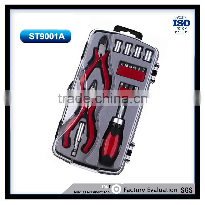 high quality with ratchet hand tools with 19pcs