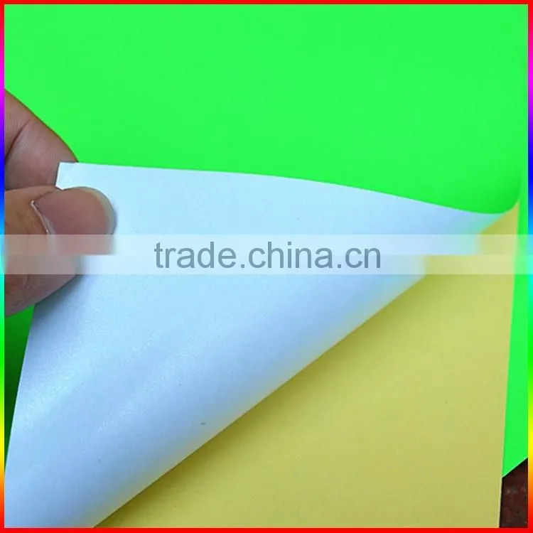 orange fluorescent sticker paper